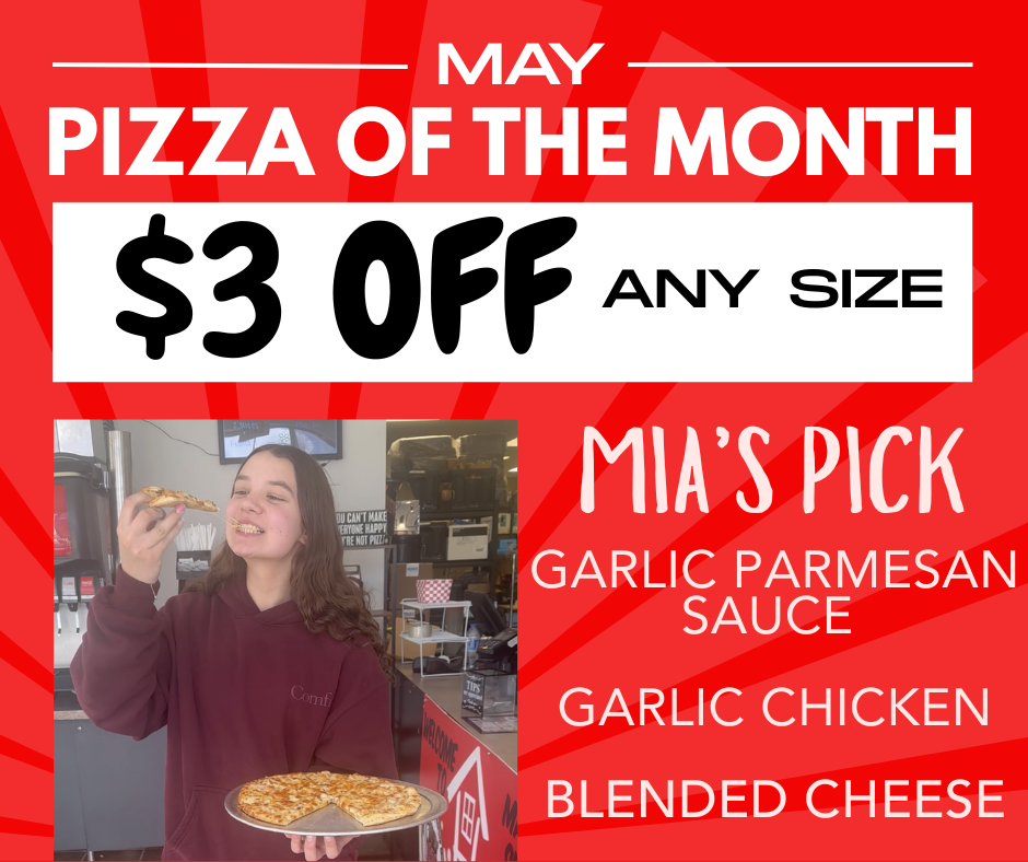 Light Red and Orange Bold Minimalist Pizza Day Promo Instagram Post 2